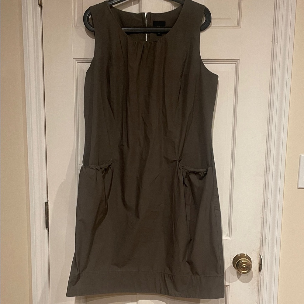 Chic Sleeveless Army Green  Dress